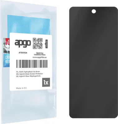 Produktbild von apgo Displayschutzglas Anti-Spähen Schutzglas für Motorola Edge 2021 - Blickschutzglas Bildschirmschutz, 7H Hybrid Schutzglas mit Keramikbeschichtung [Matt, Full Glue, Anti-Spy]