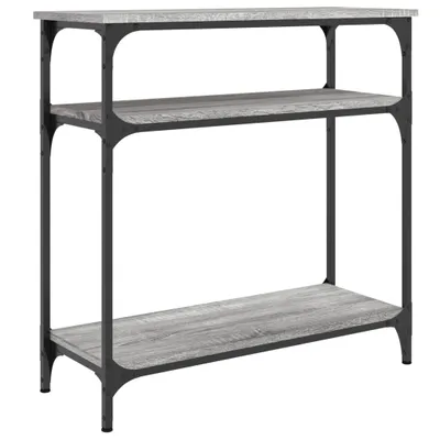 Zdjęcie produktu dla vidaXL Stolik konsolowy szary Sonoma 75x29x75 cm materiał drewnopochodny