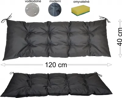 Obrázek produktu pro Podsedák 120x40 grafit voděodolný