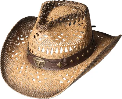Produktbild von Westernhut Cowboy Biker Strohhut »SUNSET« Braun