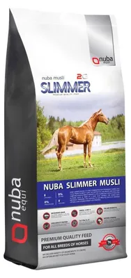 Obrázek produktu pro NUBA EQUI Slimmer Musli 2G – nízkokalorické, vysoce koncentrované krmivo pro koně a poníky s nadváhou – 20 kg