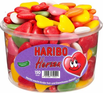 Produktbild von 150 Stück HARIBO Herzen
