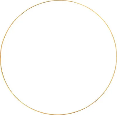 Produktbild von Metallring goldbeschichtet, Ø 30x0,3 cm, für Traumfänger und Bastelarbeiten