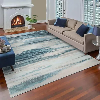 Productafbeelding van Vintage abstract vloerkleed, 200 x 300 cm - Modern, zacht, antislip vloerkleed voor woonkamer, slaapkamer en kantoor