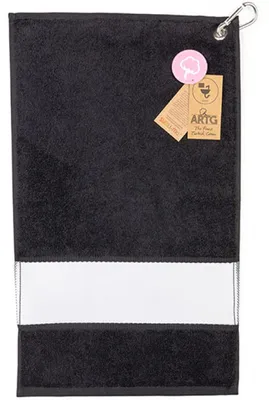 Produktbild von A&R 814.50 | SUBLI-Me® GOLF Tuch Baumwolle - 30 x 50 cm - Farbe: Black - Größe: 30 x 50 cm