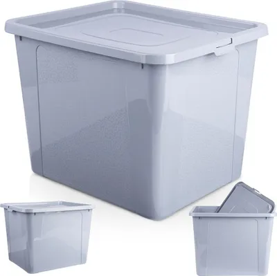 Produktbild von Vilde Aufbewahrungsbehälter Aufbewahrungsbox Kiste Kunststoff-Behälter Container mit Deckel 30 L