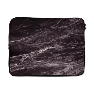 Produktbild von MuchoWow® Laptop Hülle 15 Zoll Marmor - Steine - Schwarz - Weiß Laptoptasche - Laptoptasche - Sleeve - Rundum-Schutz