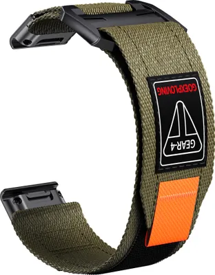 Produktbild von INF 26mm Schnellverschluss-Armband aus gewebtem Nylon für Garmin Uhren Grün