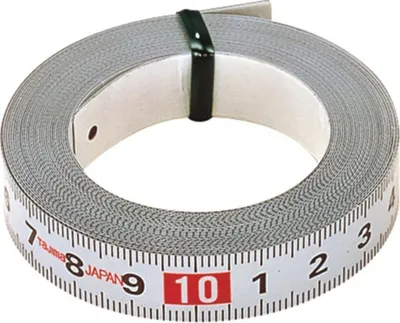 Immagine prodotto di Tajima BandmaÃü 3m Breite 13mm rückläufige Skala MaÃüband Selbstklebende Rückseite