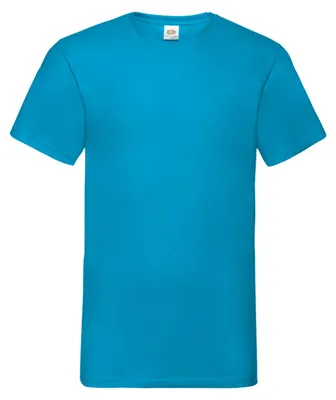 Produktbild von Fruit of the Loom - "Valueweight" T-Shirt V-Ausschnitt für Herren FK3313 (3XL) (Azure Blau)