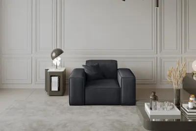 Produktbild von Sessel Designersessel CELES in Stoff Scala Schwarz