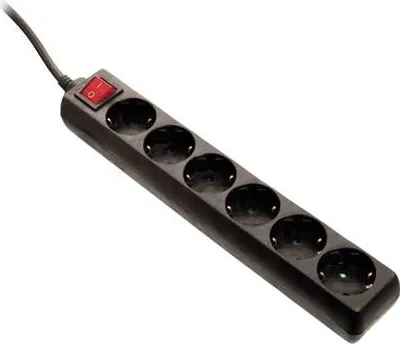 Immagine prodotto di as-Schwabe Presa di corrente a 6 vie ruotata di 45° 5m protezione dai rischi di contatto 230V 16A IP20
