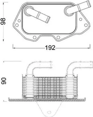 Produktbild von MAHLE CLC 186 000S Ölkühler Motoröl für AUDI A4 Avant (8K5, B8) A6 Avant (4G5, 4GD, C7) A6 Avant (4F5, C6) A4 Avant (8ED, B7) Q5 (8RB)