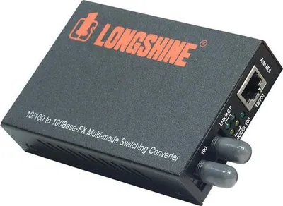 Zdjęcie produktu dla Longshine LCS-C842MT, 100 Mbit/s, 10/100Base-TX, 100Base-FX, 2000 m, IEEE 802.3, IEEE 802.3u, Przewodowa, 158 g
