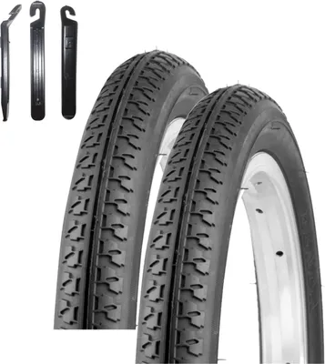 Produktbild von Angebot-Set / 2 x Kenda K-149 14" Fahrradreifen Fahrradmantel Kinderrad Schwarz 47-254 (14 x 1.75) inkl. 3 Reifenheber