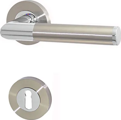 Produktbild von Türbeschlag 1357-B R BB Chrom - Niro Türklinke Türdrücker Türgriffe
