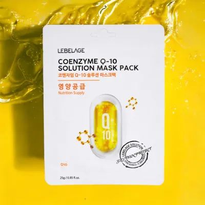Obrázek produktu pro LEBELAGE - Coenzyme Q-10 Solution Mask Pack - Omlazující plátýnková maska - 25 g