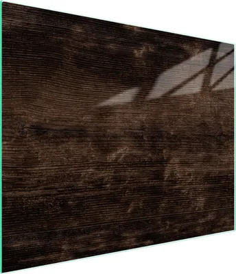 Produktbild von Hygienisches und robustes Schneidebrett aus Glas und Holz mit Holzmusterung, 52x30 cm