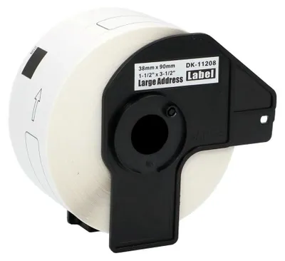 Image de ÉTIQUETTES AUTOCOLLANTS DK-11208 38 x 90 mm pour BROTHER