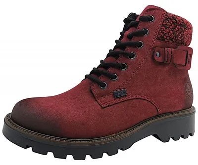 Produktbild von Rieker Damen Schnürstiefeletten/ Winter Boots Weinrot Kunstleder Größe: 37
