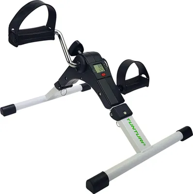 Obrázok produktu pre Tunturi mini bicykel s počítačom, skladací mini bicykel, trenažér na ruky, trenažér na nohy