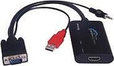 Zdjęcie produktu dla Elektroniczny konwerter VGA+audio na interfejs HDMI