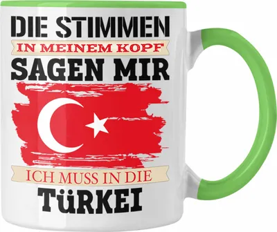 Produktbild von Trendation - Türkei Tasse Geschenk für Türken Urlaub Land (Grün)