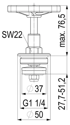 Produktbild von Schlösser Armaturen FETTKAMMER-OT, DURCHG./SCHRAEG. STEIG.SP, DN32, 1 1/4", MESSING, EPDM