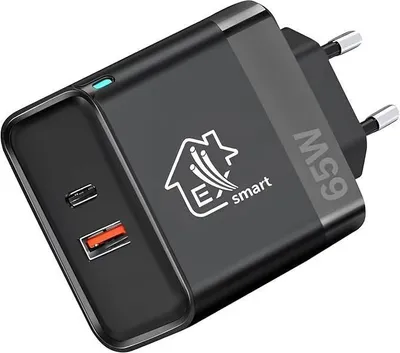 Produktbild von Extralink USB-C Ladegerät 65W, Schnellladegerät, USB-A, 240V
