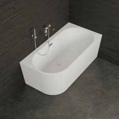 Produktbild von Freistehende Badewanne  Capri 150 rechts weiß  150 x72 x58 cm