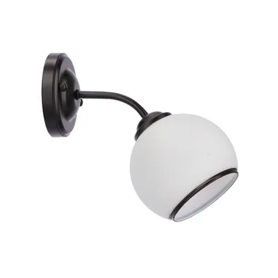 Image de Applique murale moderne MARINEN - 1xE27, 40W, noir / blanc