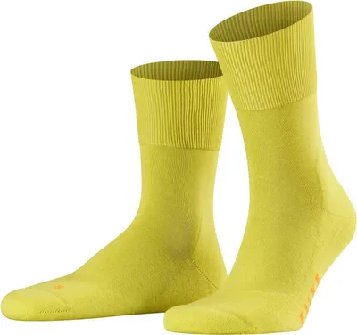 Image de Chaussettes de sport unies FALKE - Run, chaussettes de loisirs, couleur unie Sulfur 37-38