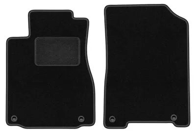 Image de Tapis avant en moquette pour Honda CR-V IV 2011-2018 (SUV) – 2 pièces, noirs, sur mesure – Wielganizator LUX