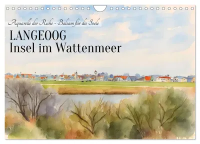 Produktbild von LANGEOOG Insel im Wattenmeer (Wandkalender 2027 DIN A4 quer), CALVENDO Monatskalender