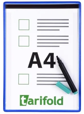 Obrázek produktu pro Kapsa A4, Tarifold, magnetická, kontrolní, modrá, 5 ks