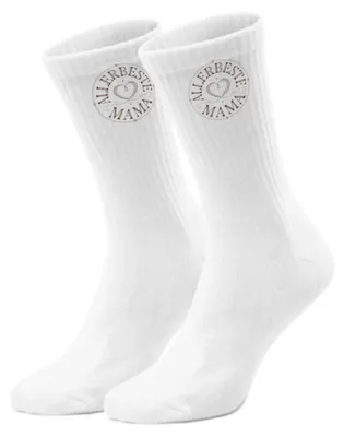 Produktbild von Für die Beste Mama Herz Socken in 42-46 für Muttertag