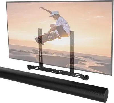 Immagine prodotto di Supporto TV per soundbar - nero - compatibile con soundbar - set completo di accessori - soundbar progettata nel Regno Unito