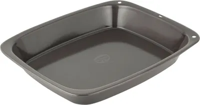 Produktbild von Dr. Oetker Brat- und Auflaufform 37 x 32 cm BACK SPASS, Gratinform für Lasagne und leckere Aufläufe mit Emaille-Beschichtung, Bräter aus Stahlblech (Farbe: Grau-Blau)