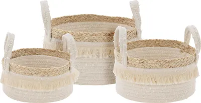 Obrázek produktu pro Úložné koše v boho stylu, bavlněné, 3 ks