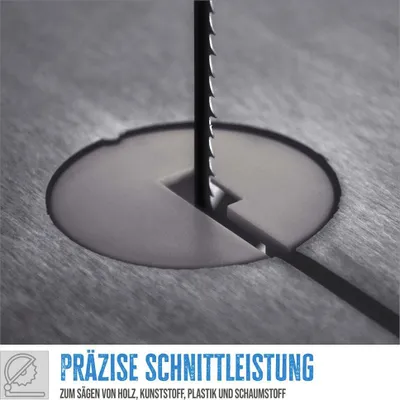 Produktbild von Güde Dekupiersaegeblatt 20 Zähne 3 Stück 132 mm