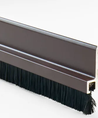 Produktbild von Türbodendichtung Türdichtung Antistaub Bürstendichtung Dichtungbürste ALU 98cm BRAUN 1 Stk.
