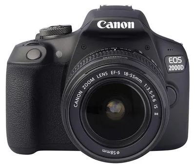 Produktbild von Canon EOS 2000D BK 18-55 IS II EU26, 24,1 MP, 6000 x 4000 Pixel, CMOS, Full HD, Schwarz