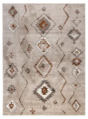 Image de Volero - Tapis à poils longs - Blend Aztec Beige - 200x290 cm