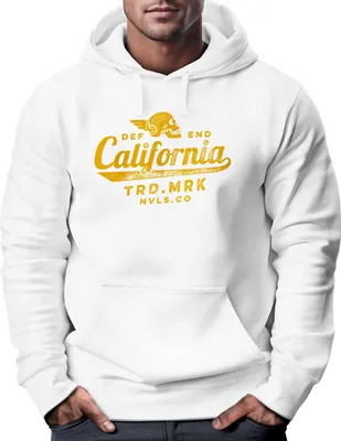 Produktbild von Hoodie Herren California Skull Totenkopf Flügel Biker Print Kapuzen-Pullover Männer Fashion Streetstyle Neverless® weiß L