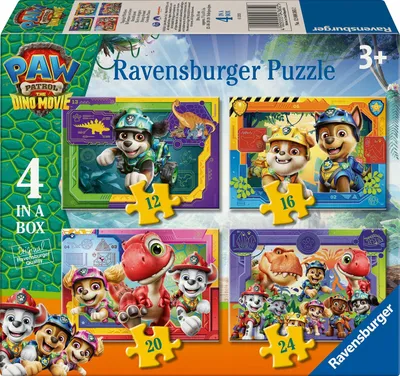 Zdjęcie produktu dla Puzzle dla dzieci "Paw Patrol" (12/16/20/24 elementy) - Puzzle "Dinozaury" firmy Ravensburger
