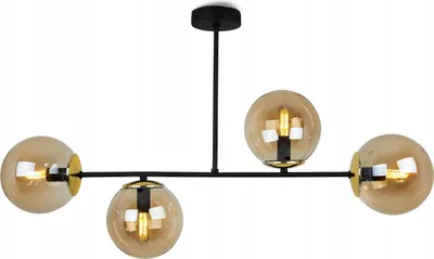 Produktbild von Deckenlampe Hängelampe Kronleuchter Loft elegant Glamour mit Glaskugeln