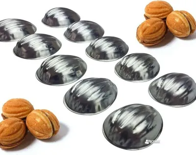 Produktbild von 20St. Nuss Backformen Nüsse Set Nussbäcker Schalen Oreschki