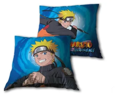 Naruto Kissen 35 x 35 cm, rund, waschbar, Microfaser