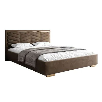 Produktbild von Polsterbett AURORA mit Bettkasten und Metallgestell, 120x200, Royal Velvet 196