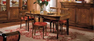 Image de Table de salle à manger en bois Tables de salle à manger Table style antique Meubles en bois massif Nouveau